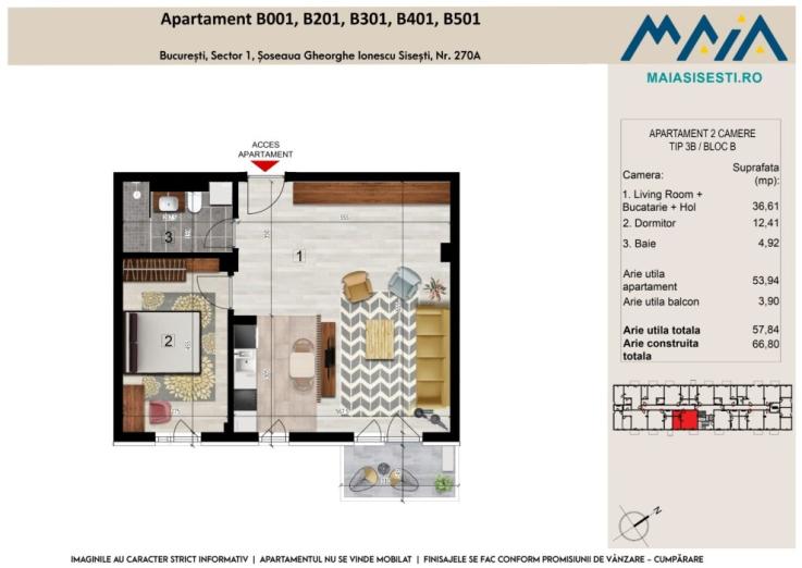 2 CAMERE | FINISAJE PREMIUM | BANEASA | LANGA 2 COCOSI | METROU STRAULESTI