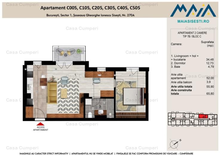 2 CAMERE | FINISAJE PREMIUM  | BANEASA | SECTOR 1 BUCURESTI | METROU