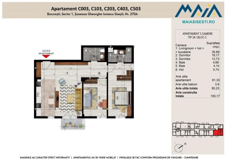 APARTAMENT 3 CAMERE | BANEASA | LANGA METROU STRAULESTI | FINISAJE PREMIUM