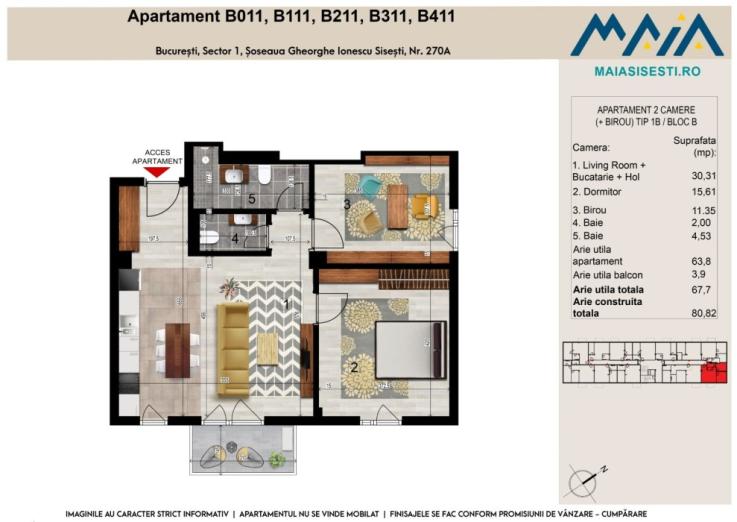 2  CAMERE | BANEASA | METROU STRAULESTI | 2 COCOSI | FINISAJE PREMIUM