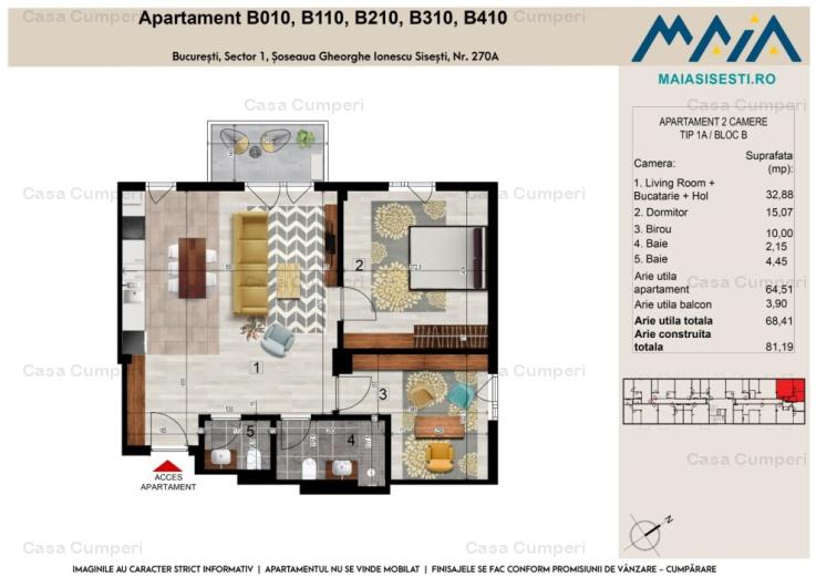 2 CAMERE | FINISAJE PREMIUM | BANEASA | METROU STRAULESTI