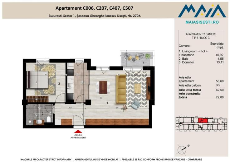 2 CAMERE | SISESTI | SECTOR 1 LANGA METROU | FINISAJE PREMIUM