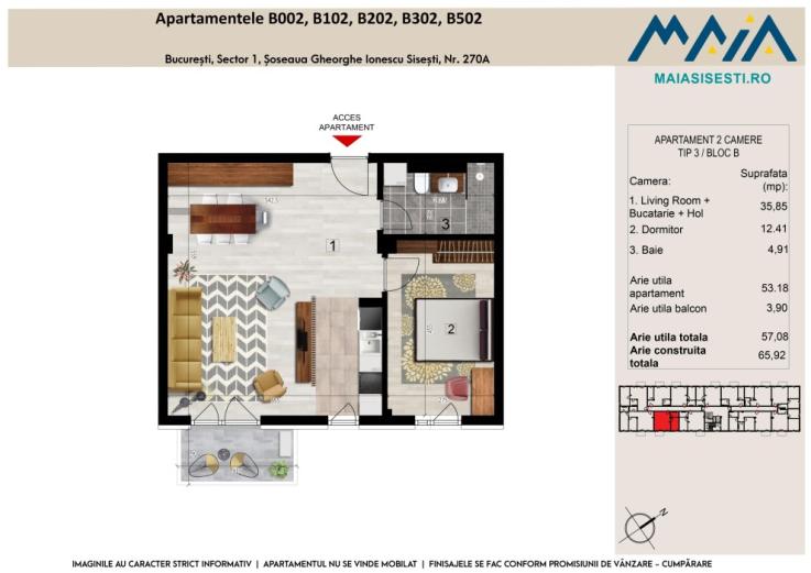 2 CAMERE | SISESTI | BUCURESTI SECTOR 1 | LANGA METROU | FINISAJE PREMIUM