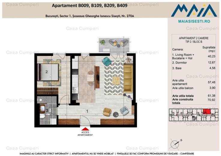 2 CAMERE | FINISAJE PREMIUM | SISESTI | SECTOR 1 BUCURESTI | METROU