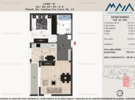 Apartament 2 camere, Finisaje Premium, Central, Pitesi Nord
