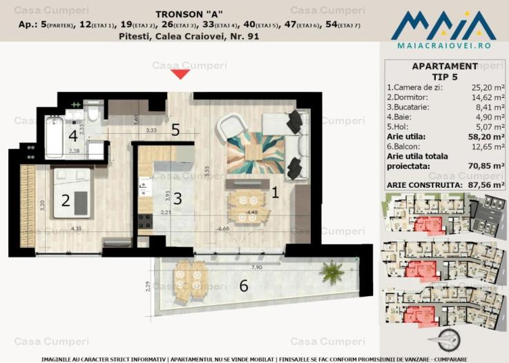 Apartament 2 Camere Premium | Craiovei | Incalzire in pardoseala | Ultracentral