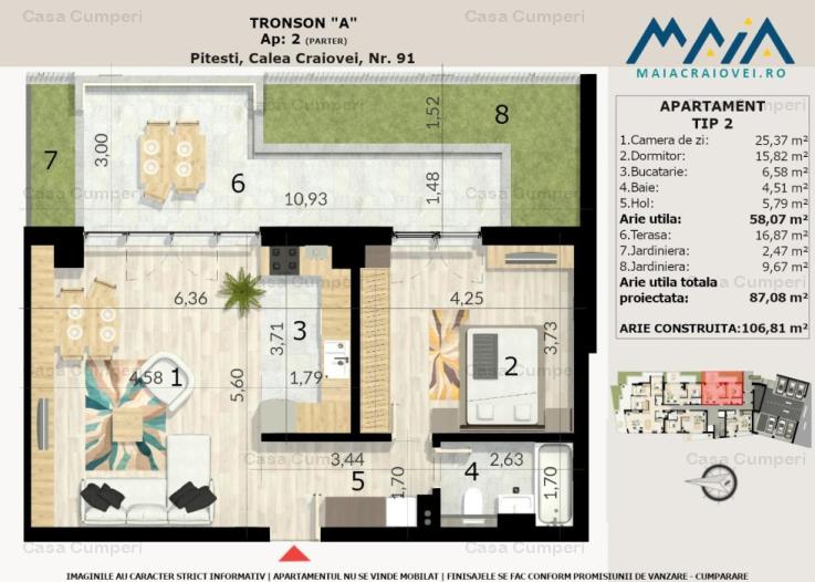 Apartament 2 Camere | Ultracentral Pitesti | Calea Craiovei | Finisaje Premium