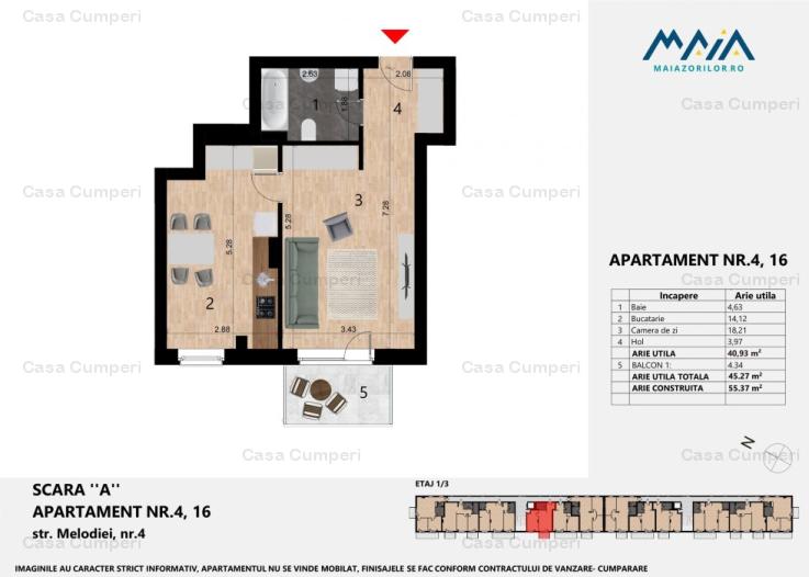 Apartament Premium Cluj Zorilor | Liceul Waldorf | Constructie noua | Central