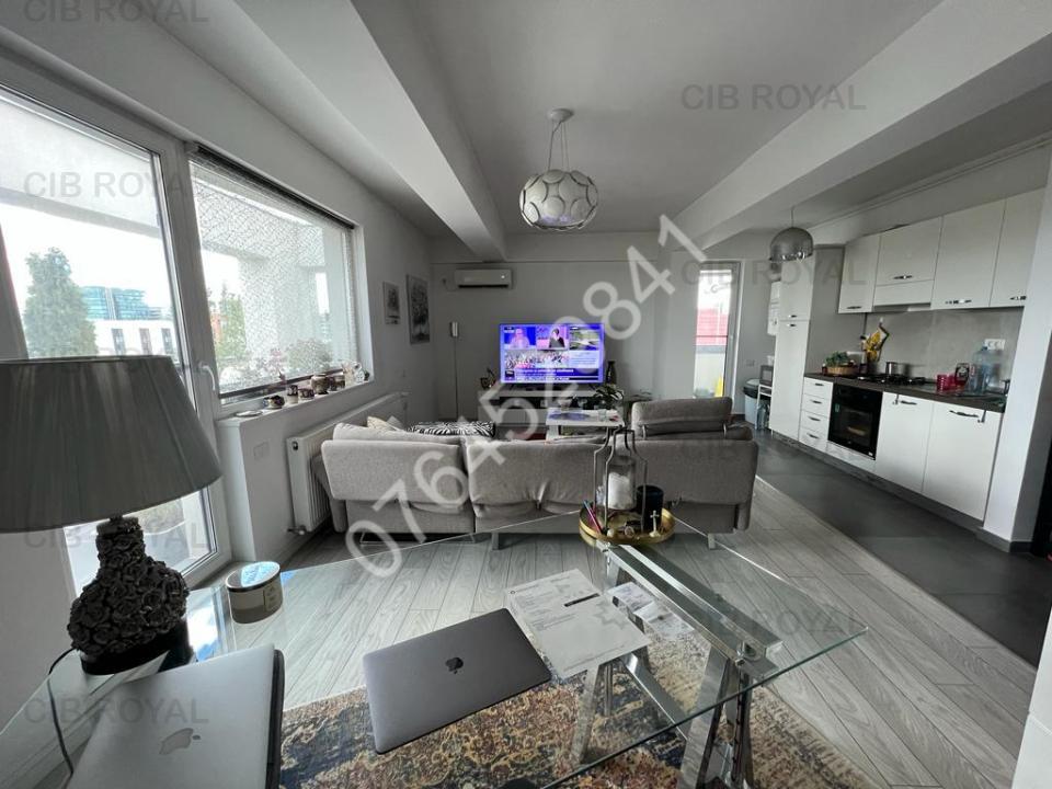 Inchiriez apt. 2 cam. bloc Boutique (curte proprie) 2021 zona Bd. Pipera,Str. Toma Caragiu, parcare.