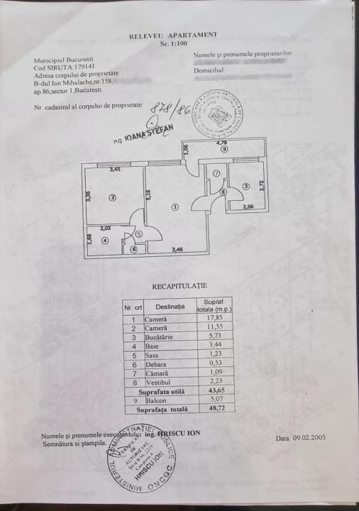 Vânzare apartament 2 camere,Bd. Ion Mihalache nr. 158,la 500 metri de metrou 1 Mai