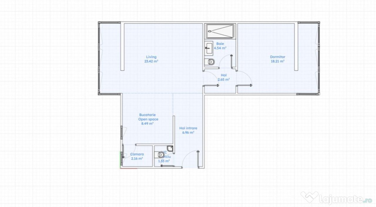 Apartament 2 camere Decebal - Piata Muncii