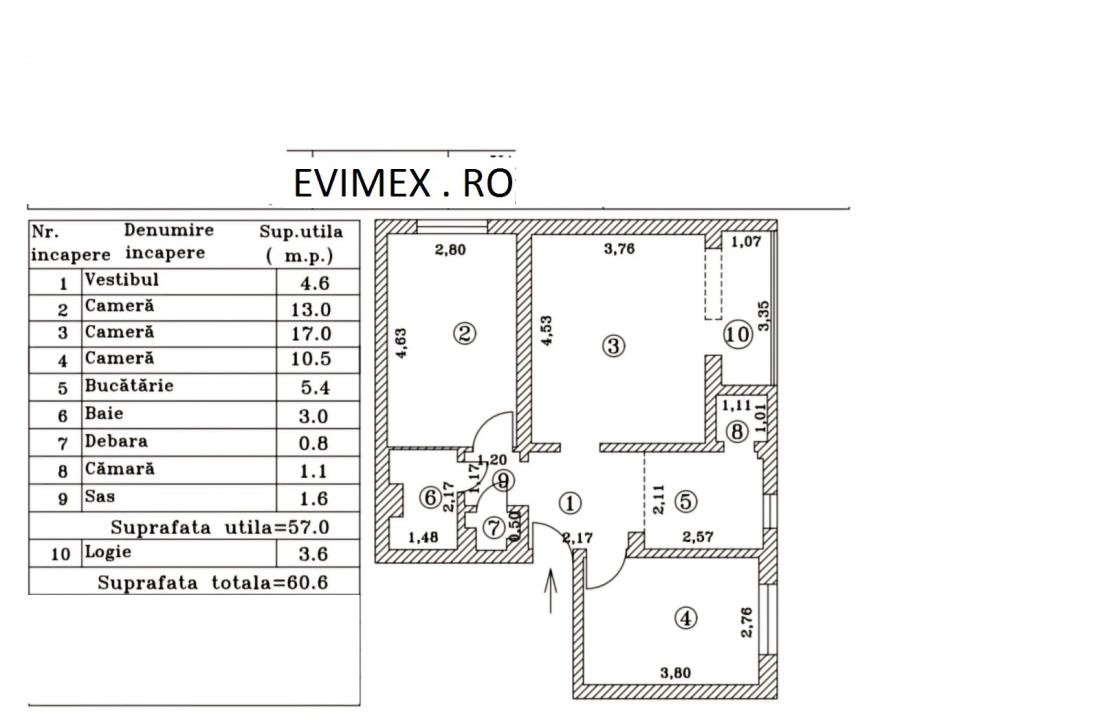 Apartament 3 camere Dristor stradal, vedere mixta, Renovat modern