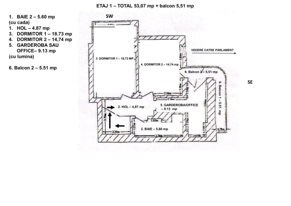 Duplex 4 camere Unirii  Tribunalul Bucuresti