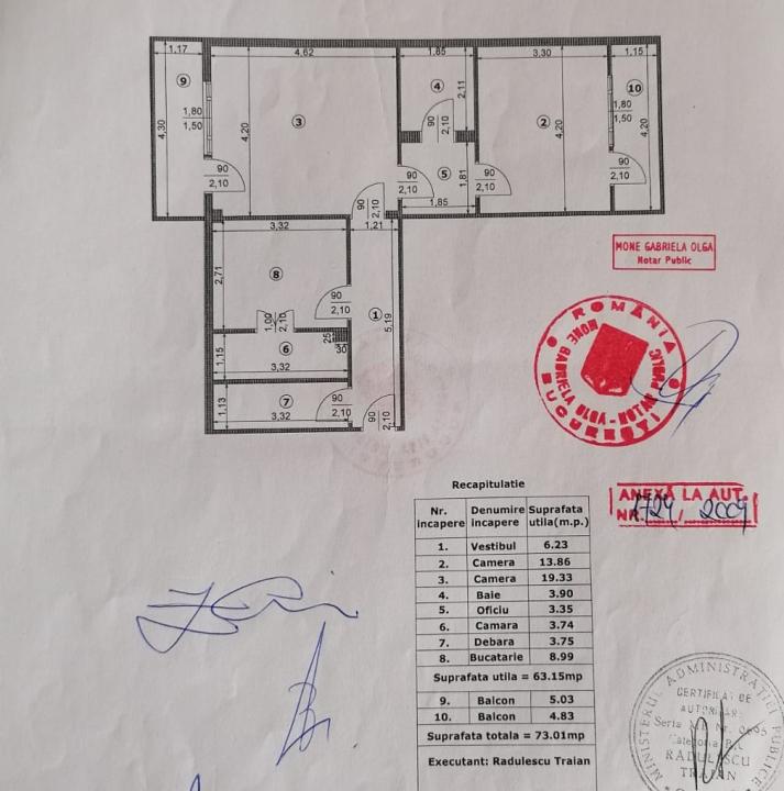 2 camere Decebal - Piata Muncii Metrou