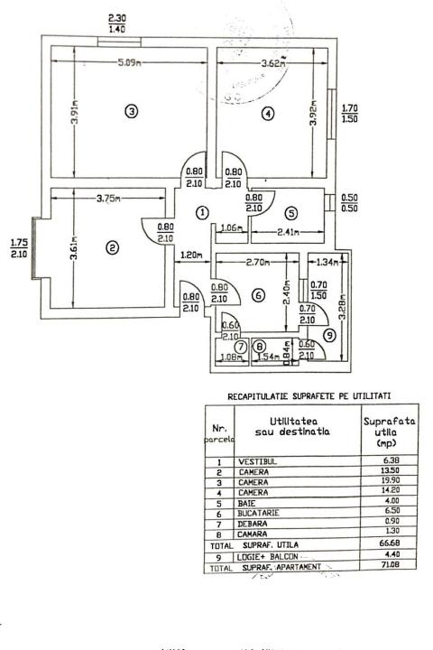 Apartament 3 camere  Cartier Primaverii - Calea Dorobanti , fara risc seismic