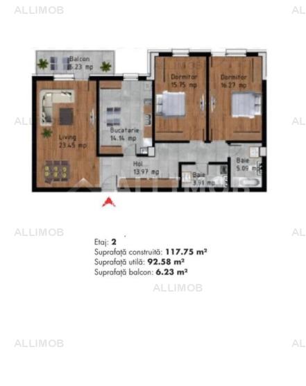 Apartament exclusivist, 3 camere, 93mp utili, Albert, Ploiesti 