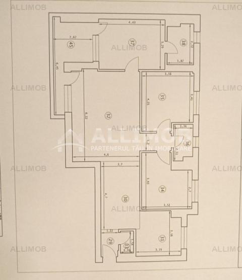 Apartament 4 camere, 104 mp utili,  in Pipera zona Green Vista.