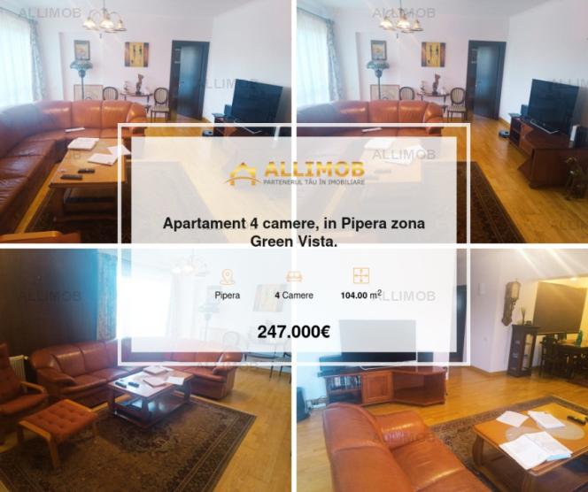 Apartament 4 camere, 104 mp utili,  in Pipera zona Green Vista.