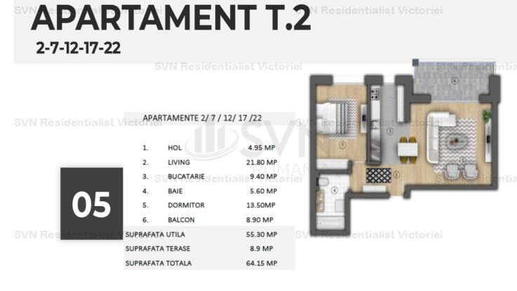 Vanzare apartament 2 camere, Unirii, Bucuresti