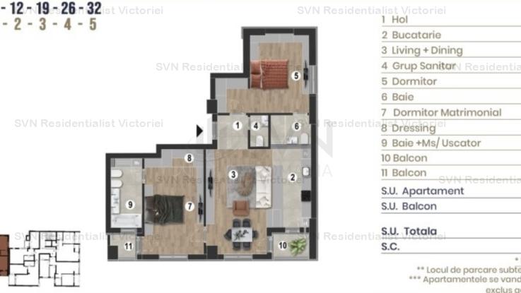 Vanzare apartament 3 camere, 13 Septembrie, Bucuresti