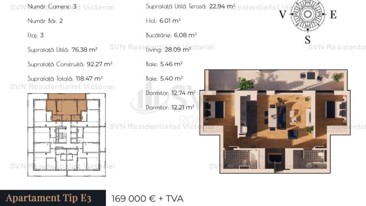 Vanzare apartament 3 camere, 13 Septembrie, Bucuresti