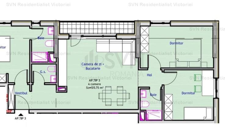 Vanzare apartament 2 camere, Straulesti, Bucuresti