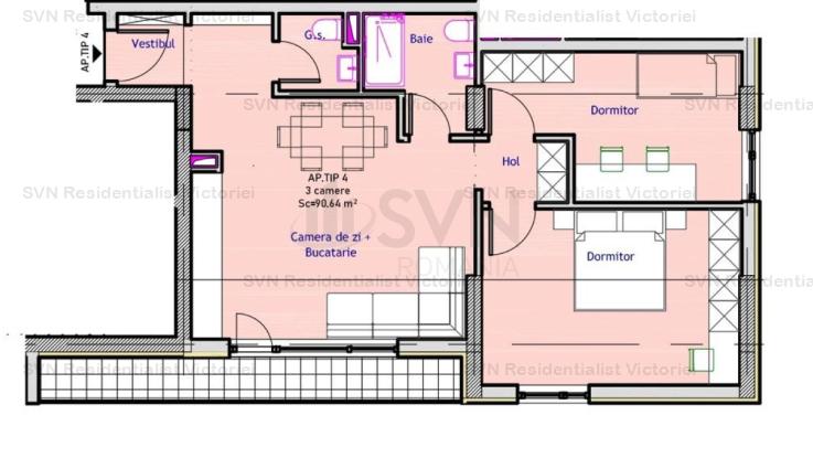 Vanzare apartament 2 camere, Straulesti, Bucuresti