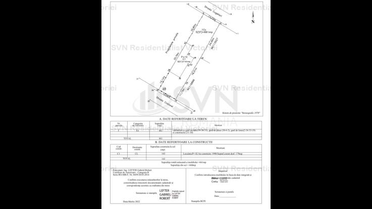 Vanzare teren constructii 660mp, Central, Voluntari