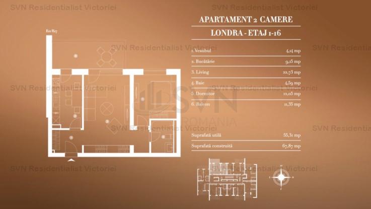 Vanzare apartament 2 camere, Aviatiei, Bucuresti