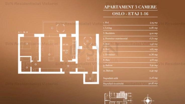 Vanzare apartament 3 camere, Aviatiei, Bucuresti