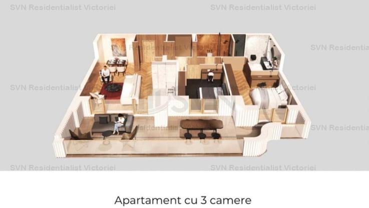 Vanzare apartament 3 camere, Pipera, Bucuresti