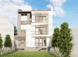 Vanzare apartament 3 camere parter cu gradina 80 mp,  bloc nou, zona premium, Domenii