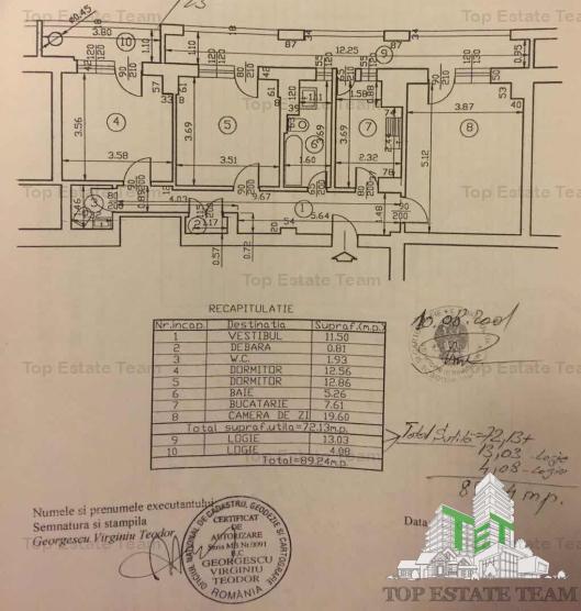 Apartament cu 3 camere de vanzare in zona P-ta Alba Iulia