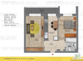 Apartament 2 camere de vanzare in Popesti Leordeni langa Metrou