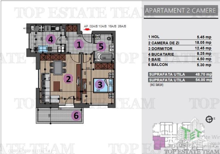 Apartament  2 camere in Berceni, Grand Arena