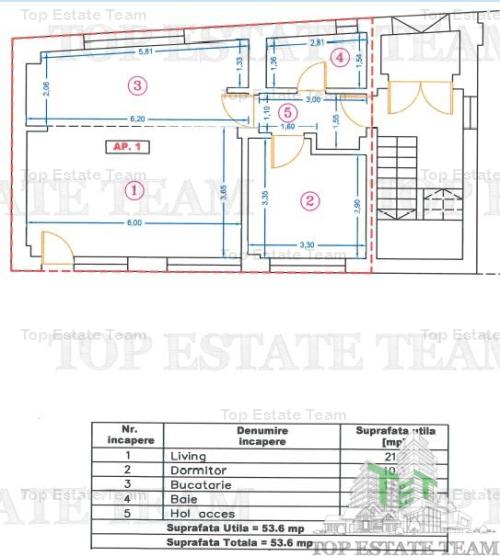 Apartament 2 camere birou/rezidenta in bloc nou, zona Barbu Vacarescu