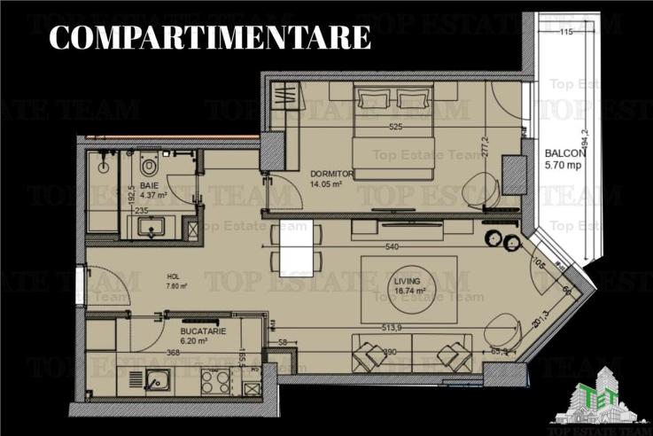 Apartament 2 camere, Mamaia, zona Butoaie