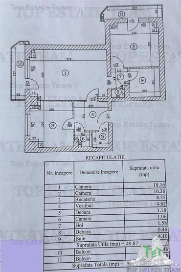 Apartament 2 camere complet renovat, zona Mosilor