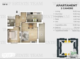 Apartament 2 camere de vanzare