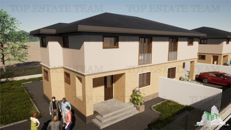 De vanzare casa tip duplex, 5 camere, curte 200mp