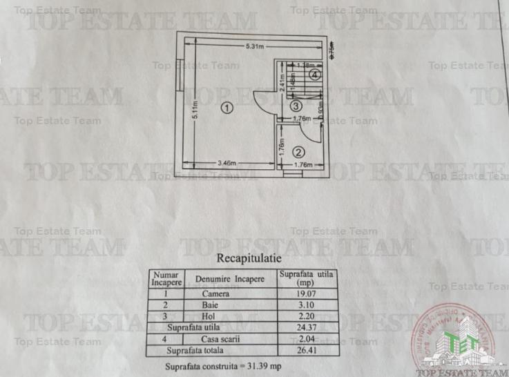 Apartament tip Duplex 2 camere centrala proprie