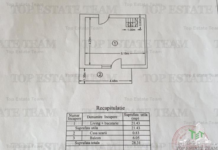 Apartament tip Duplex 2 camere centrala proprie