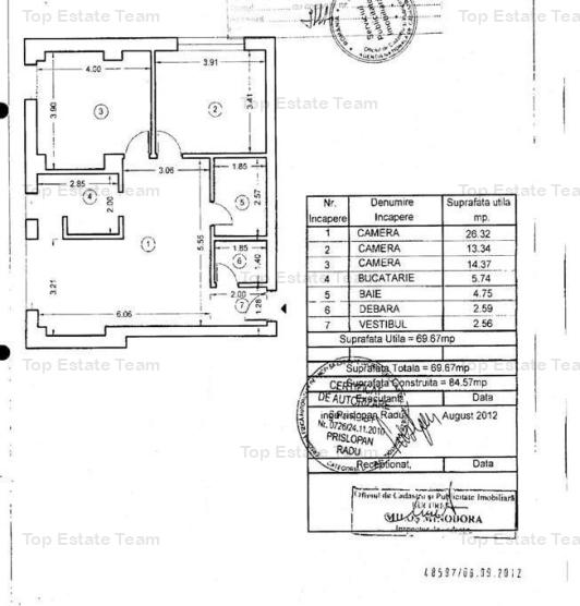 Apartament 3 camere, de vanzare, in zona Herastrau