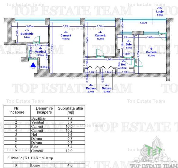 Apartament 3camere Iancului (2min metrou)