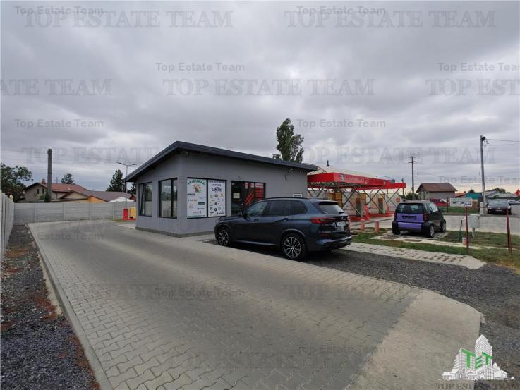 Afacere la cheie, cu profit din prima zi, spalatorie auto utramoderna si spatiu comercial stradal in Domnesti