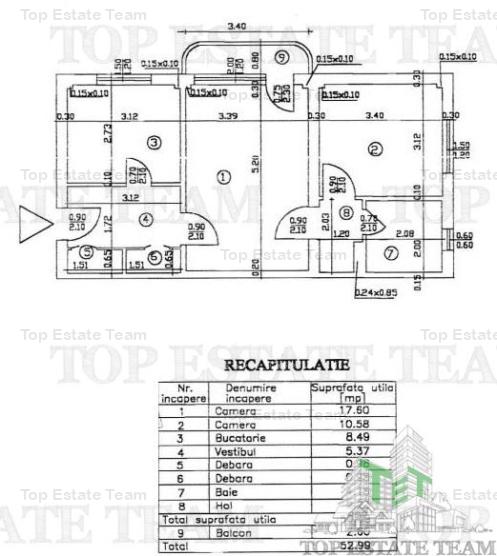 Apartament 2 camere de vanzare in zona Baicului