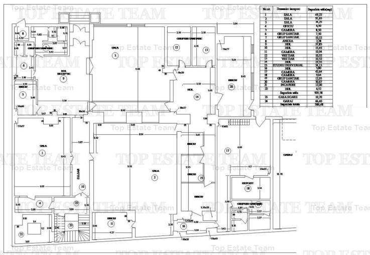 Spatiu comercial, 1400mp utili, zona Dorobanti, teren 750 mp