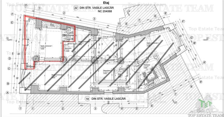 Spatiu comercial | Universitate | Parter + Etaj | 215 mp