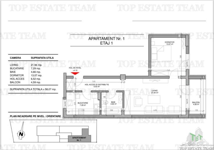 Apartament  2 camere bloc nou Valea Oltului-sector6