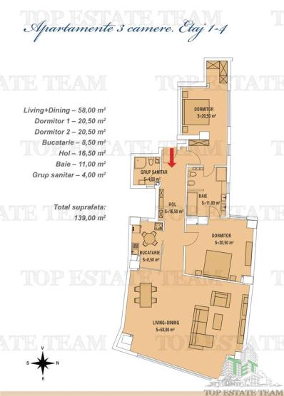 Apartament cu 3 camere de inchiriat in zona Romana